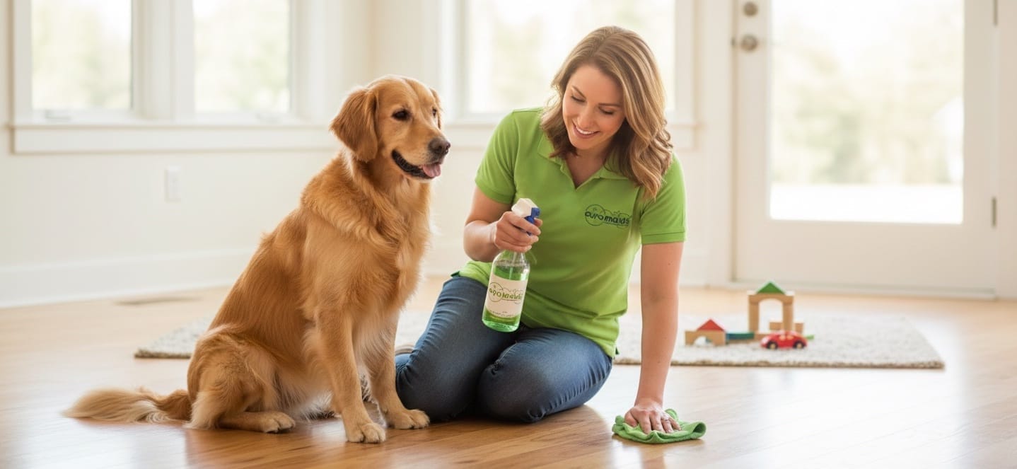 Eco-friendly maid service in Raleigh NC using pet-safe cleaning products โ Cura Maids